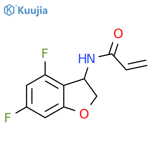 N-(4,6-Difluoro-2,3-dihydro-3-benzofuranyl)-2-propenamide structure