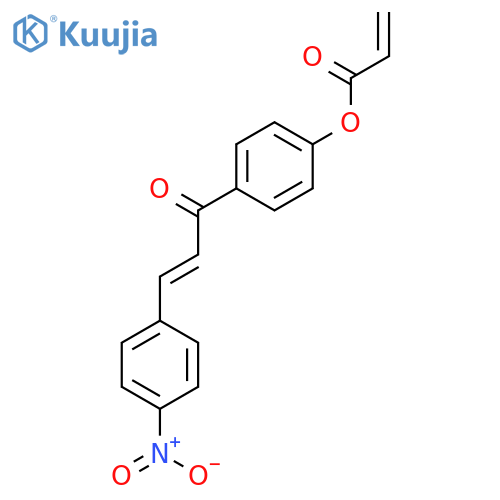 2-Propenoic acid, 4-[3-(4-nitrophenyl)-1-oxo-2-propenyl]phenyl ester structure