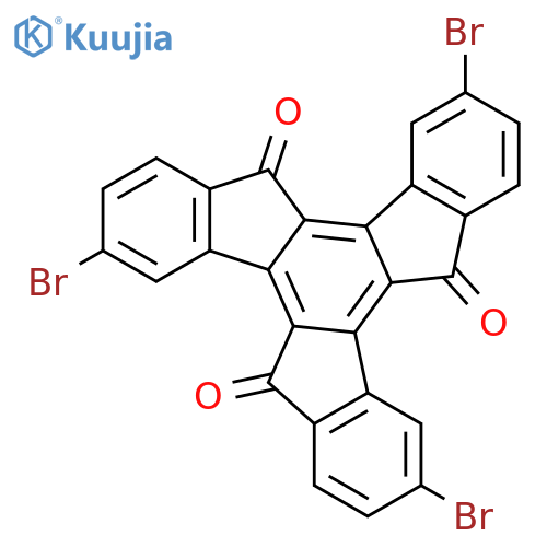 5H-Tribenzo[a,f,k]trindene-5,10,15-trione, 3,8,13-tribromo- structure