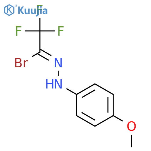 Ethanehydrazonoyl bromide, 2,2,2-trifluoro-N-(4-methoxyphenyl)- structure