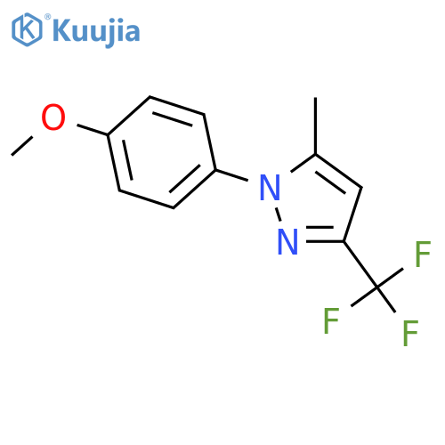 1H-Pyrazole,1-(4-methoxyphenyl)-5-methyl-3-(trifluoromethyl)- structure