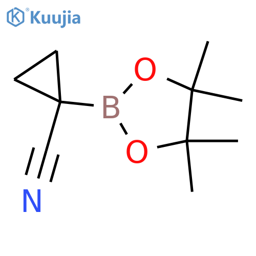 Cyclopropanecarbonitrile, 1-(4,4,5,5-tetramethyl-1,3,2-dioxaborolan-2-yl)- structure