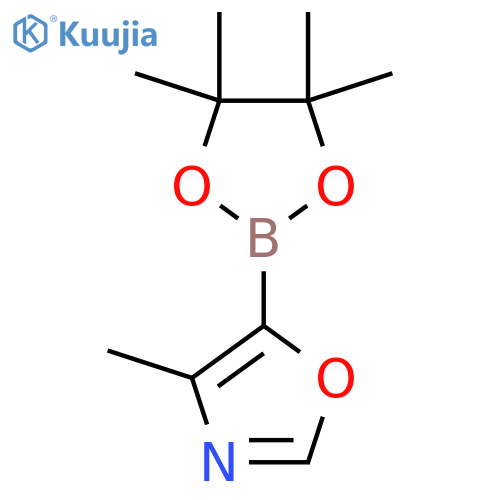 4-Methyl-5-(4,4,5,5-tetramethyl-[1,3,2]dioxaborolan-2-yl)-oxazole structure