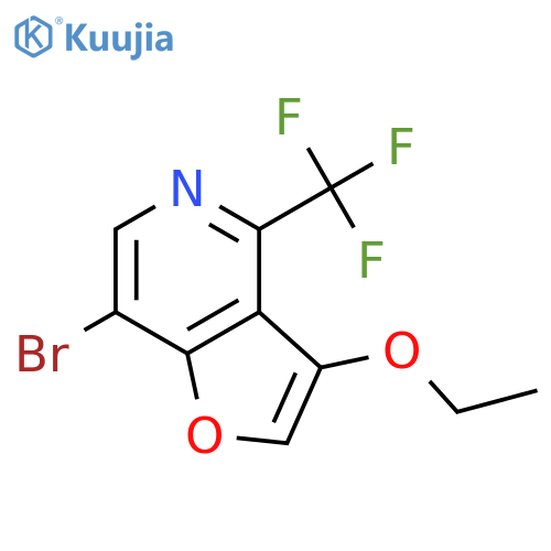 7-bromo-3-ethoxy-4-(trifluoromethyl)furo[3,2-c]pyridine structure