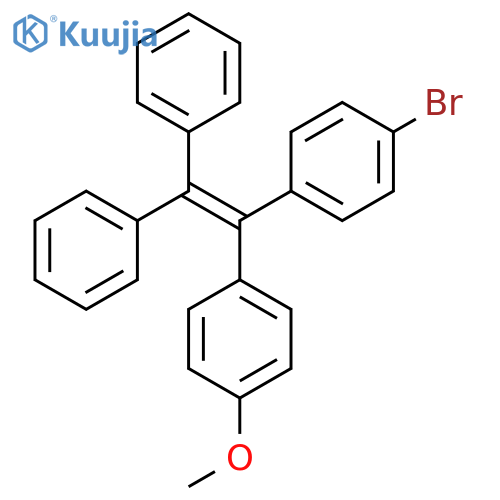 (2-(4-Bromophenyl)-2-(4-methoxyphenyl)ethene-1,1-diyl)dibenzene structure