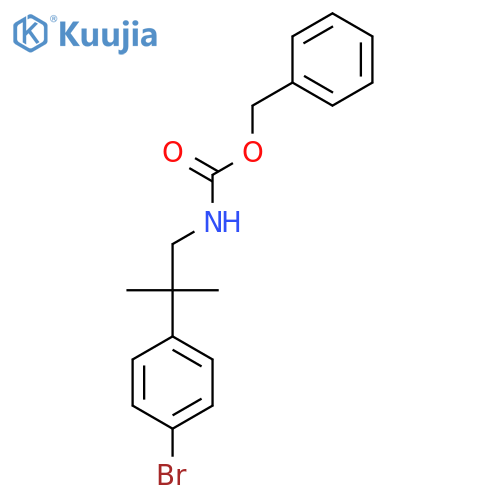 benzyl N-2-(4-bromophenyl)-2-methylpropylcarbamate structure