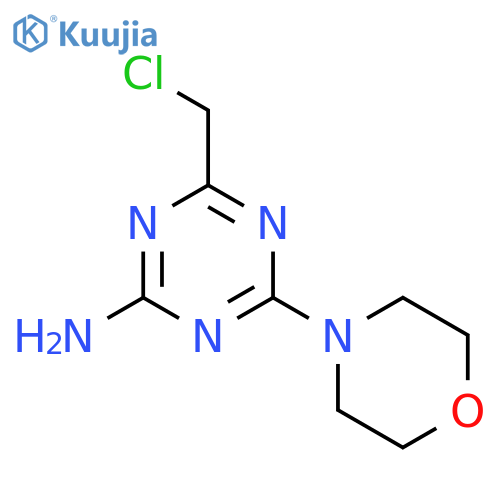 4-(Chloromethyl)-6-morpholin-4-yl-1,3,5-triazin-2-amine structure