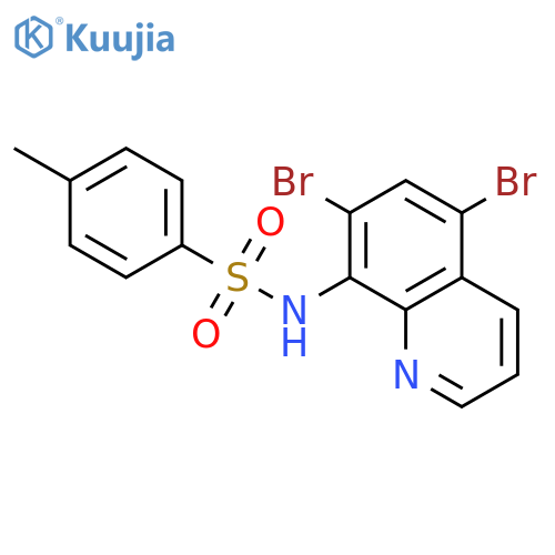 N-(5,7-dibromoquinolin-8-yl)-4-methylbenzenesulfonamide structure