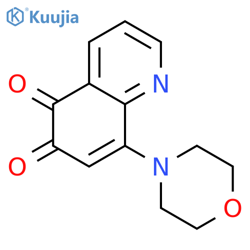 5,6-Quinolinedione,8-(4-morpholinyl)- structure