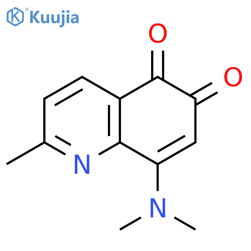 5,6-Quinolinedione, 8-(dimethylamino)-2-methyl- structure