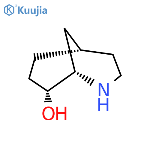 rac-(1R,5R,8S)-2-azabicyclo3.3.1nonan-8-ol structure