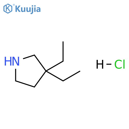 3,3-diethylpyrrolidine hydrochloride structure