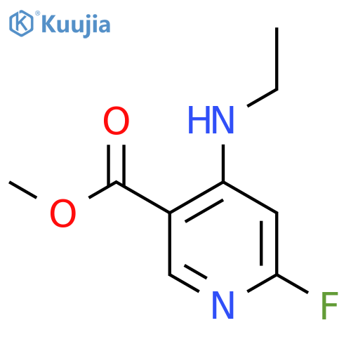 Methyl 4-(ethylamino)-6-fluoropyridine-3-carboxylate structure