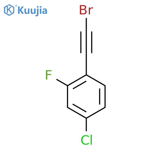 1-(2-Bromoethynyl)-4-chloro-2-fluorobenzene structure