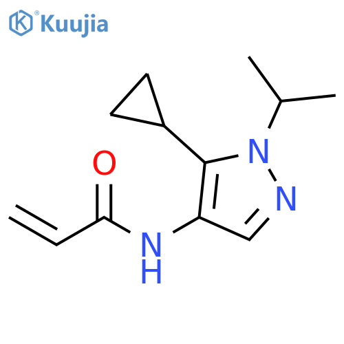 N-[5-Cyclopropyl-1-(1-methylethyl)-1H-pyrazol-4-yl]-2-propenamide structure