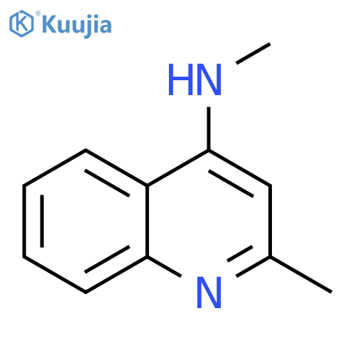 4-Quinolinamine, N,2-dimethyl- structure