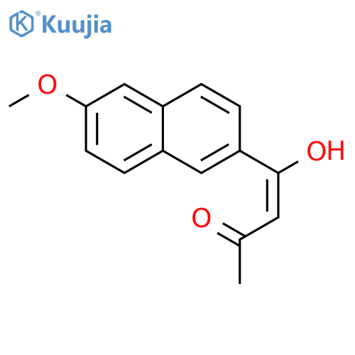 (3Z)-4-Hydroxy-4-(6-methoxy-2-naphthalenyl)-3-buten-2-one structure