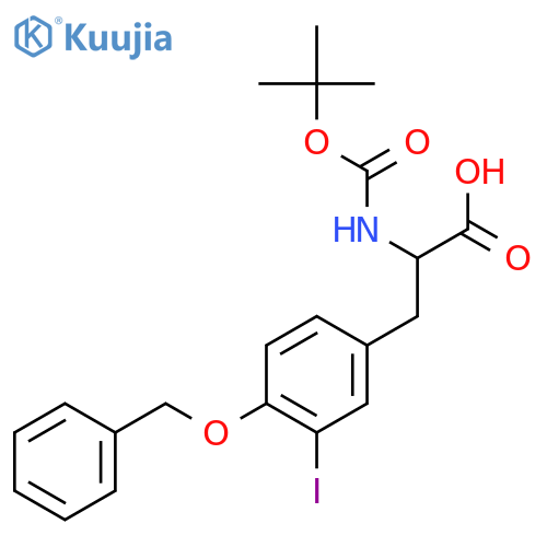 L-Tyrosine, N-[(1,1-dimethylethoxy)carbonyl]-3-iodo-O-(phenylmethyl)- structure