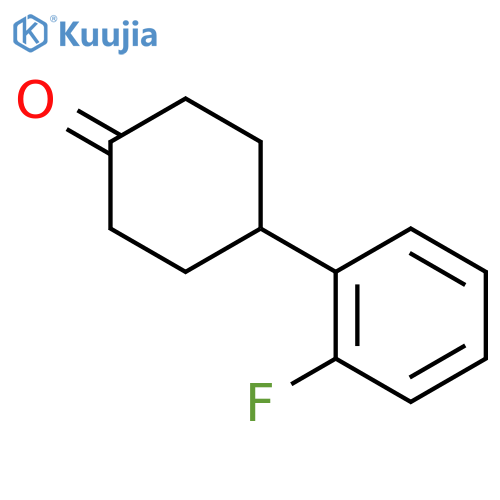 4-(2-Fluorophenyl)cyclohexanone structure