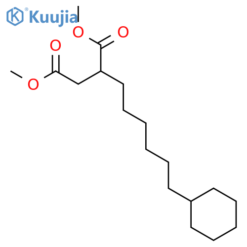 BUTANEDIOIC ACID, (6-CYCLOHEXYLHEXYL)-, DIMETHYL ESTER structure