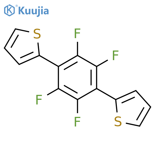 Thiophene, 2,2'-(2,3,5,6-tetrafluoro-1,4-phenylene)bis- structure