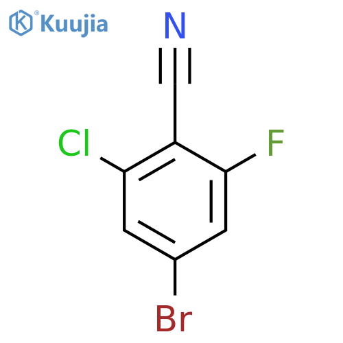 4-bromo-2-chloro-6-fluoroBenzonitrile structure
