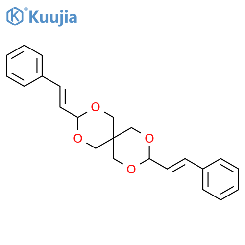 2,4,8,10-Tetraoxaspiro[5.5]undecane, 3,9-bis[(1E)-2-phenylethenyl]- structure