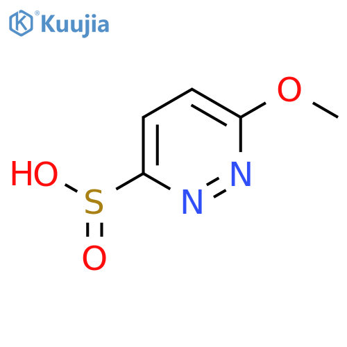 6-Methoxypyridazine-3-sulfinic acid structure