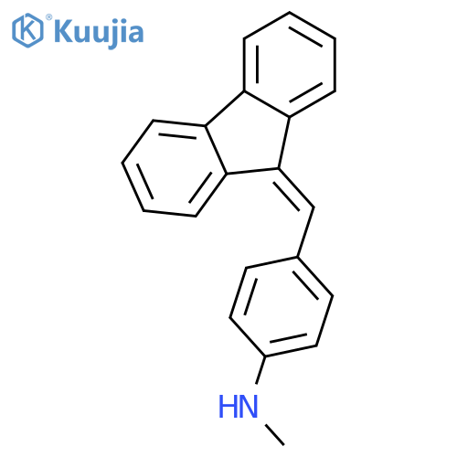 Benzenamine,4-(9H-fluoren-9-ylidenemethyl)-N-methyl- structure