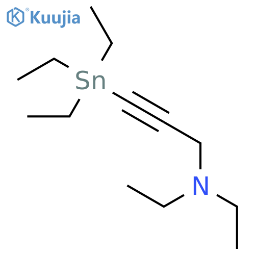 2-Propyn-1-amine, N,N-diethyl-3-(triethylstannyl)- structure