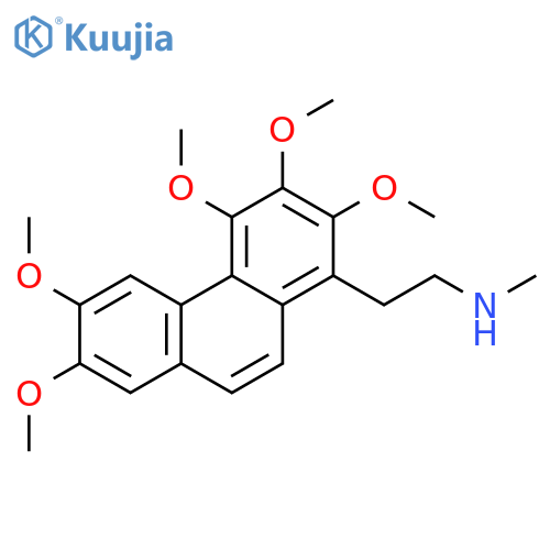 1-Phenanthreneethanamine,2,3,4,6,7-pentamethoxy-N-methyl- structure