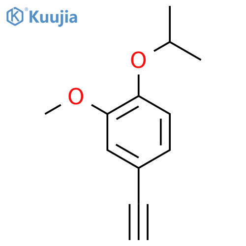 Benzene, 4-ethynyl-2-methoxy-1-(1-methylethoxy)- structure