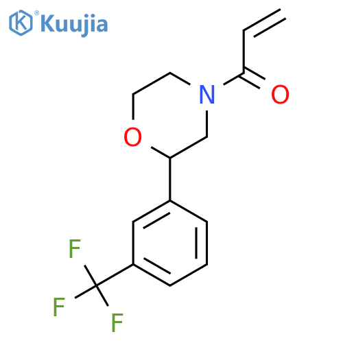 1-{2-[3-(Trifluoromethyl)phenyl]morpholin-4-yl}prop-2-en-1-one structure