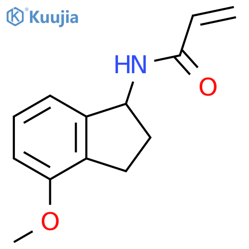 N-(4-Methoxy-2,3-dihydro-1H-inden-1-yl)prop-2-enamide structure