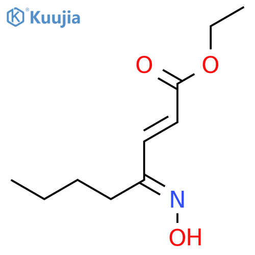 2-Octenoic acid, 4-(hydroxyimino)-, ethyl ester, (2E)- structure