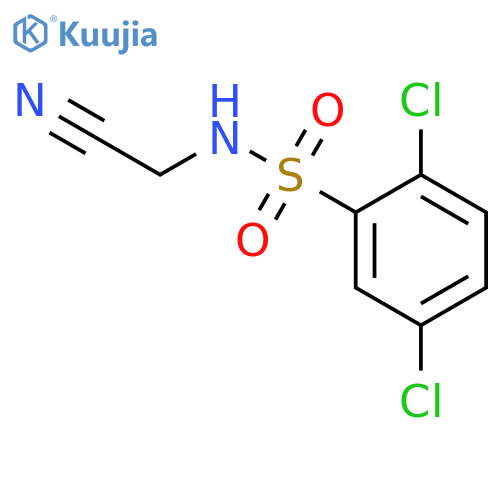 2,5-dichloro-N-(cyanomethyl)benzenesulfonamide structure