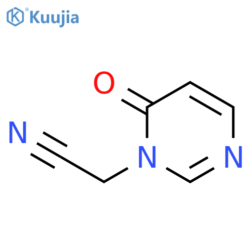 2-(6-oxo-1,6-dihydropyrimidin-1-yl)acetonitrile structure