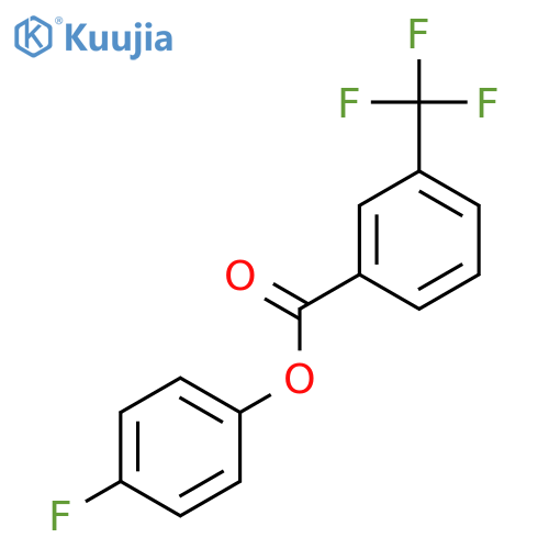 Benzoic acid,3-(trifluoromethyl)-, 4-fluorophenyl ester structure