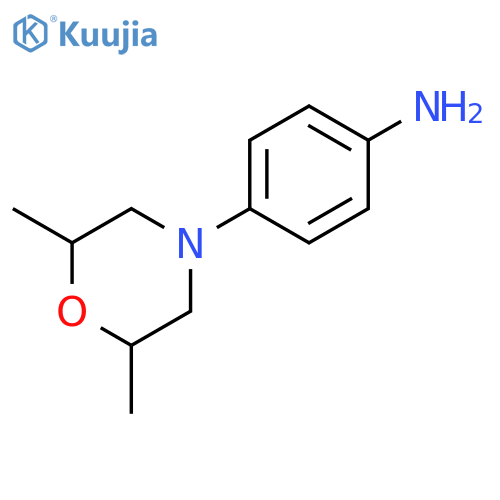 4-(2,6-dimethylmorpholin-4-yl)aniline structure