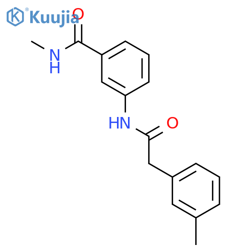 BENZENEACETAMIDE, 3-METHYL-N-[3-[(METHYLAMINO)CARBONYL]PHENYL]- structure