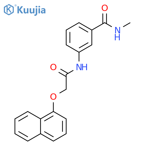 Benzamide, N-methyl-3-[[(1-naphthalenyloxy)acetyl]amino]- structure