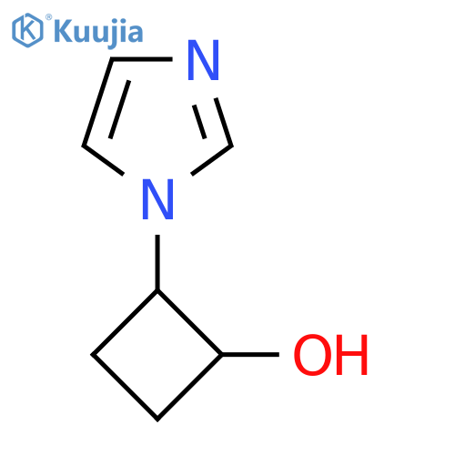 2-(1H-imidazol-1-yl)cyclobutan-1-ol structure