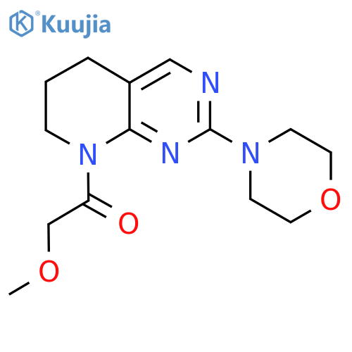 2-methoxy-1-[2-(morpholin-4-yl)-5H,6H,7H,8H-pyrido[2,3-d]pyrimidin-8-yl]ethan-1-one structure