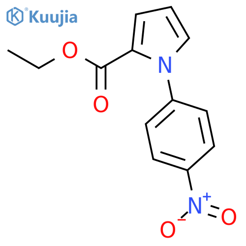 1H-Pyrrole-2-carboxylic acid, 1-(4-nitrophenyl)-, ethyl ester structure