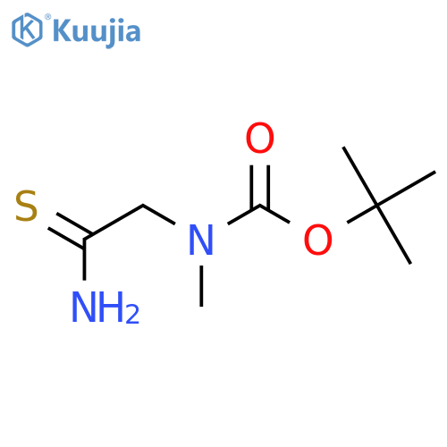 tert-butyl N-(carbamothioylmethyl)-N-methylcarbamate structure