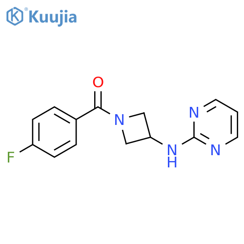 N-1-(4-fluorobenzoyl)azetidin-3-ylpyrimidin-2-amine structure