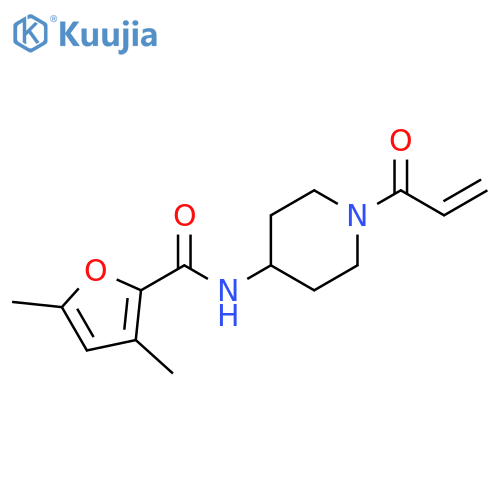 3,5-Dimethyl-N-[1-(1-oxo-2-propen-1-yl)-4-piperidinyl]-2-furancarboxamide structure