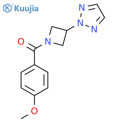 2-1-(4-methoxybenzoyl)azetidin-3-yl-2H-1,2,3-triazole structure