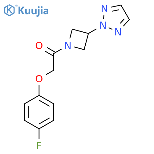 2-(4-fluorophenoxy)-1-[3-(2H-1,2,3-triazol-2-yl)azetidin-1-yl]ethan-1-one structure