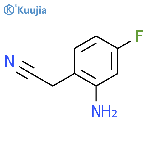 Benzeneacetonitrile,2-amino-4-fluoro- structure